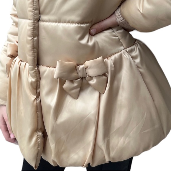 Gymboree Gold Satin Puffer Jacket - Picture 3 of 7
